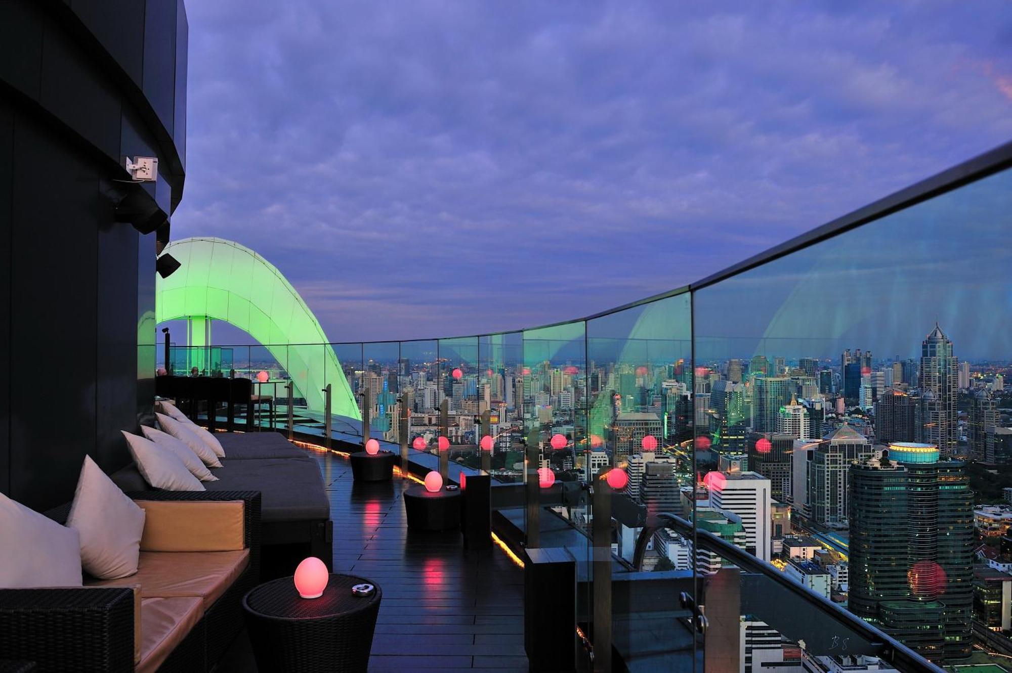 Centara Grand At Centralworld بانكوك المظهر الخارجي الصورة View from the bar